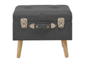 Storage stool 40 cm Dark Grey… Zensova LJXG10454
