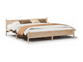 Bed frame without mattress 200x200 cm solid pine wood QIZY22975