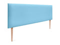 Zensova Smooth Faux Leather Headboard 160x105cm with Legs for 150/160cm Beds - Sky Blue QNTG15920
