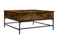 Smoked oak coffee table 95x95x45 cm Zensovaing and metalwork MXWL48748