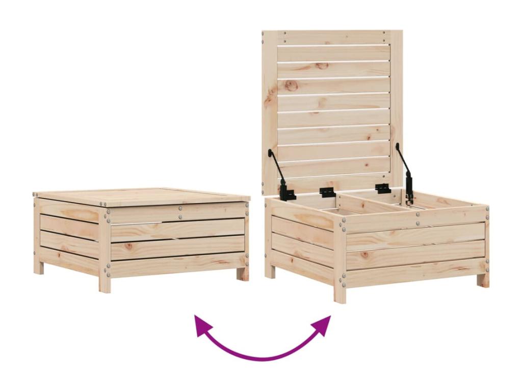 6-piece garden furniture set in solid pine wood OMKB23057