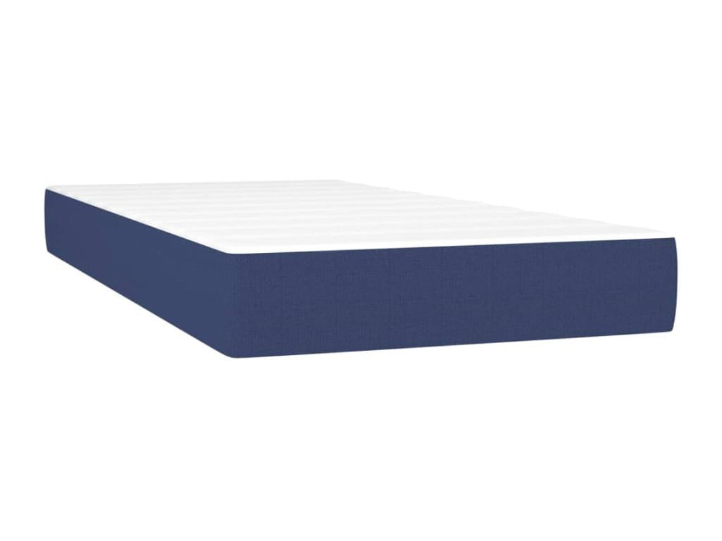 Zensova upholstered bed with mattress, blue, 90x200 cm, Zensova UNOJ39725