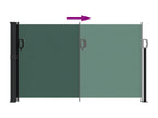 Dark green retractable side awning 120x300 cm PING94240