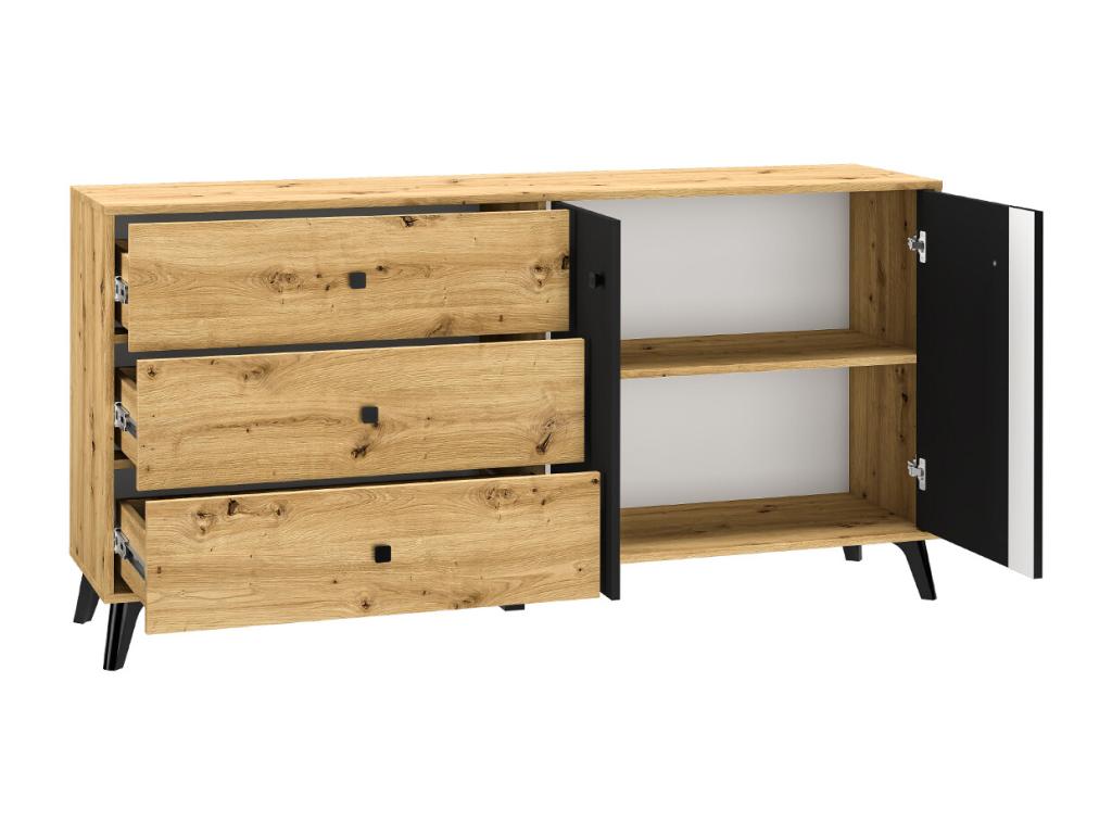 Zensova 2-Door 3-Drawer Buffet in Wood and Zensova OEJZ69608