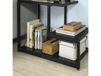 End Table/Side Table/Coffee Table with 3 Storage Shelves - Zensova Fbt65-sch ZXSN48690