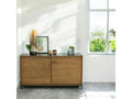 Small sideboard in solid oak and metal Zensova QKWN39271