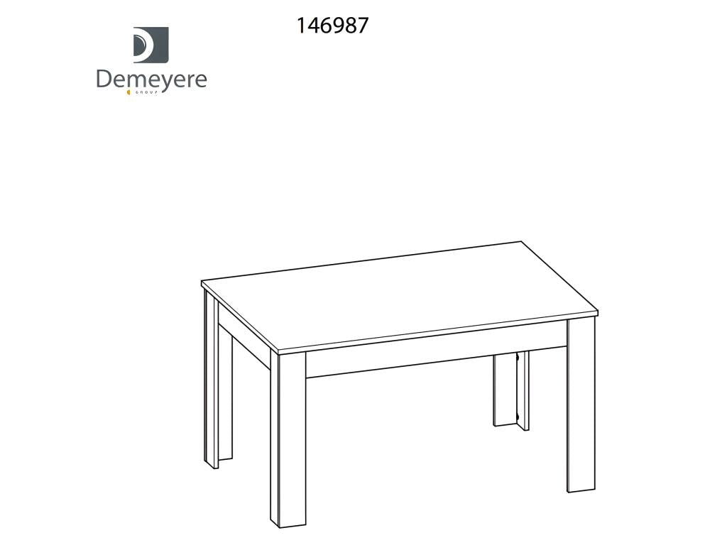 Elariva RLLM37566 Fixed Dining Table 140x90 cm