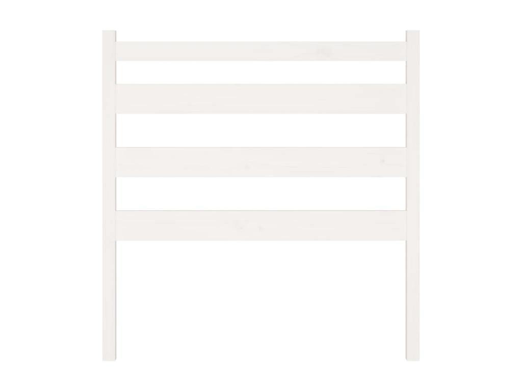 White Headboard 106x4x100 cm Solid Pine Wood GHJK49766