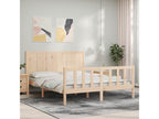 Bed frame with headboard 160x200 cm solid wood IMVL11933
