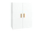 Wall-mounted cabinet, glossy white, 69.5x34x90 cm, OIUX42571