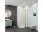 Lumenao shower door 70x197cm with 1 fixed panel in 6mm anti-limescale glass LWFY01358