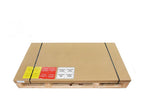 Sand-colored shower tray with smooth finish and colored grate - 190x80 cm MRMF50797