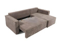 Lysvia convertible corner sofa in dark grey corduroy GMVV17302