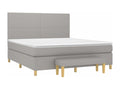 Zensova upholstered bed with light grey mattress 160x200cm Zensova HZEY72259