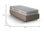 Single bed with storage bed, fabric upholstery, Made in Italy, Side opening, with 80x190 cm mattress included, Elariva HJLL98594