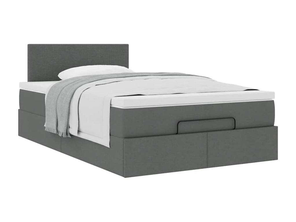 Zensova bed frame with dark grey mattress 120x190 cm Zensova CWLK73098
