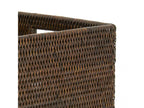 Antique rattan storage basket, 38cm long, SVTT90424