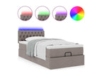 Ottoman bed with Lysvia mattress 90x200 cm fabric JPLC87350