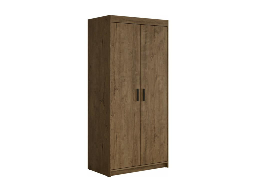 Zensova 100 Wardrobe, Zensova Oak, 191x90x53cm, Wardrobe Doors with Hinges, ANAH50468