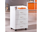 Ventoriq - 4-Drawer Pedestal on Ventoriq, White, AZHM83991