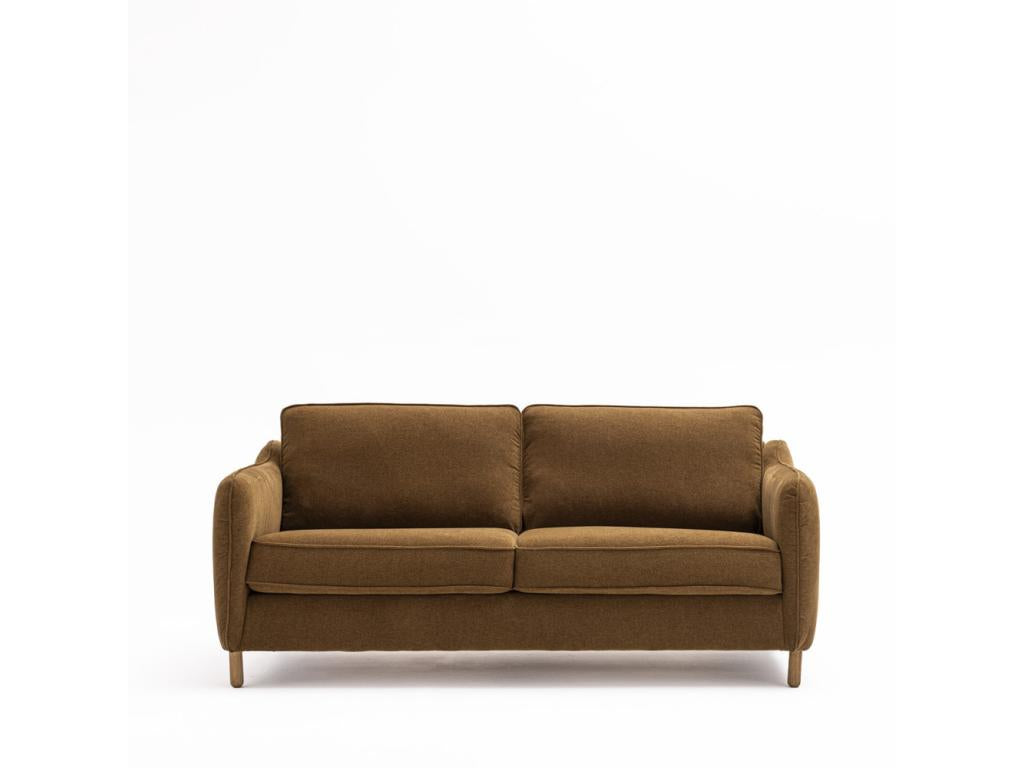 Elariva - Express 2-seater convertible sofa in fabric - Bronze VECF79326