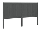 Grey Headboard 125.5x4x100 cm Solid Pine Wood HTST71910