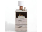 Bedside Table with 2 Drawers, 61cm, Sand Oak, WKFL53942
