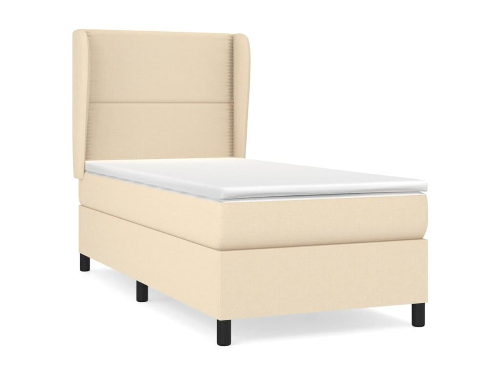 Zensova upholstered bed with cream mattress 100x200 cm Zensova FIJD84597
