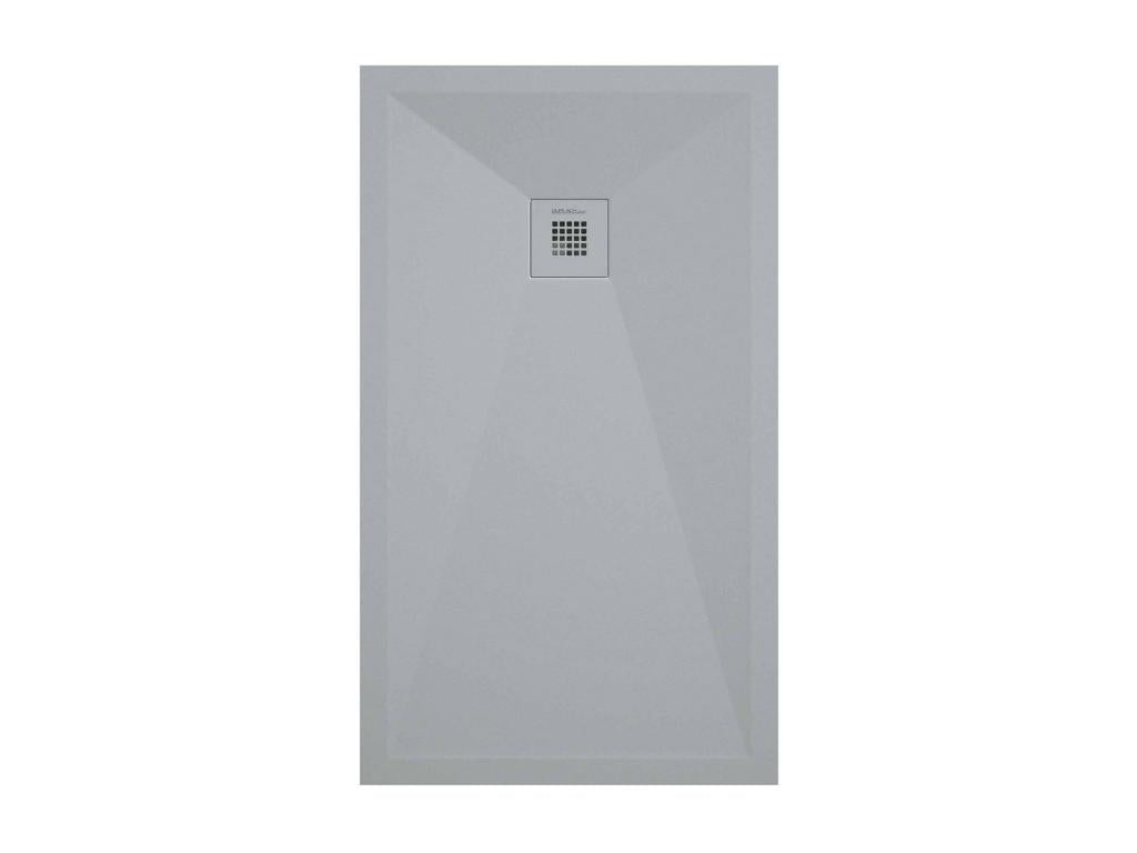 Zensova Plus smooth light grey shower tray with coloured grid - 190x90 cm WMZW18112