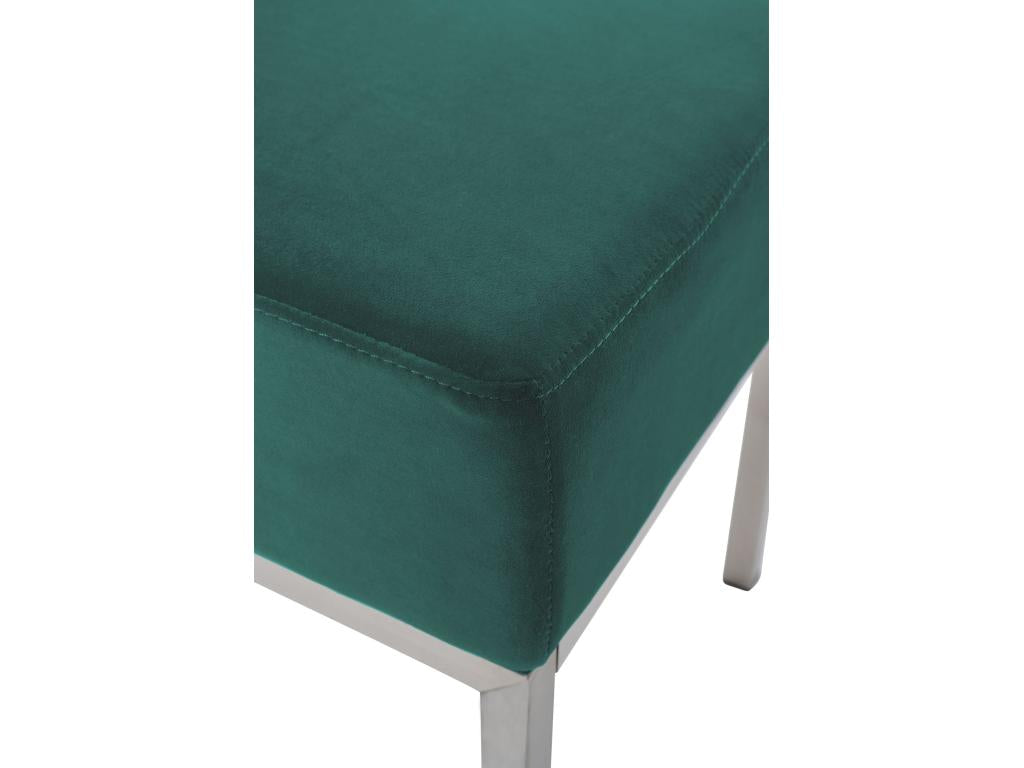 Bench - Velvet / Stainless steel - Green - Zensova HENT01670