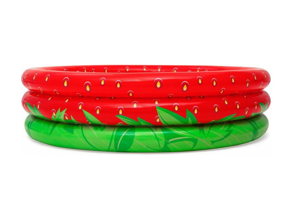 Round inflatable strawberry paddling pool - Sweet Strawberry - 160x38 cm ZZPH71482