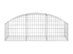 Arched gabion basket 150x50x40/60 cm Galvanized iron HCMX86505