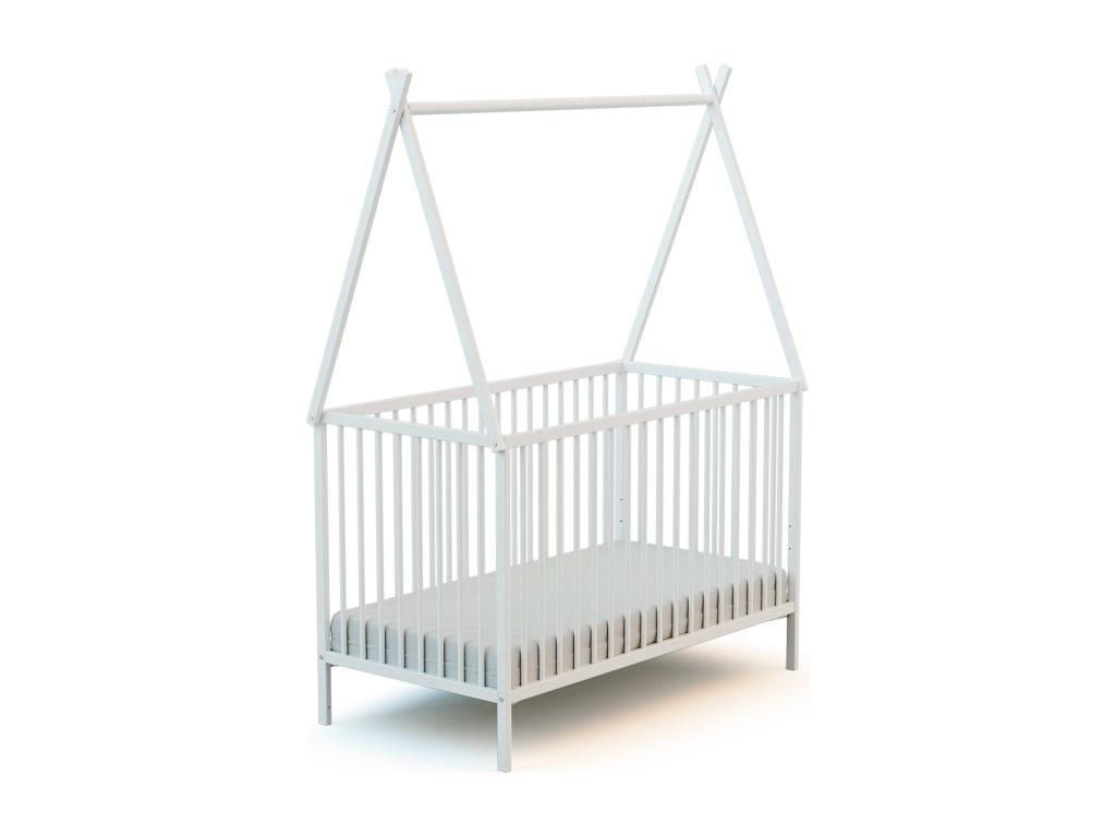Lysvia 60x120 Wooden Bed with White Roof ISXE44596