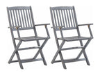Zensova XRQG38782 Folding Outdoor Chairs, Set of 2 with Cushions