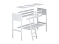 Wooden loft bed - with desk N04 Natural Pine 120x190 LICI66176