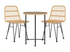3-Piece Garden Dining Set, Wicker Resin MTDI92560