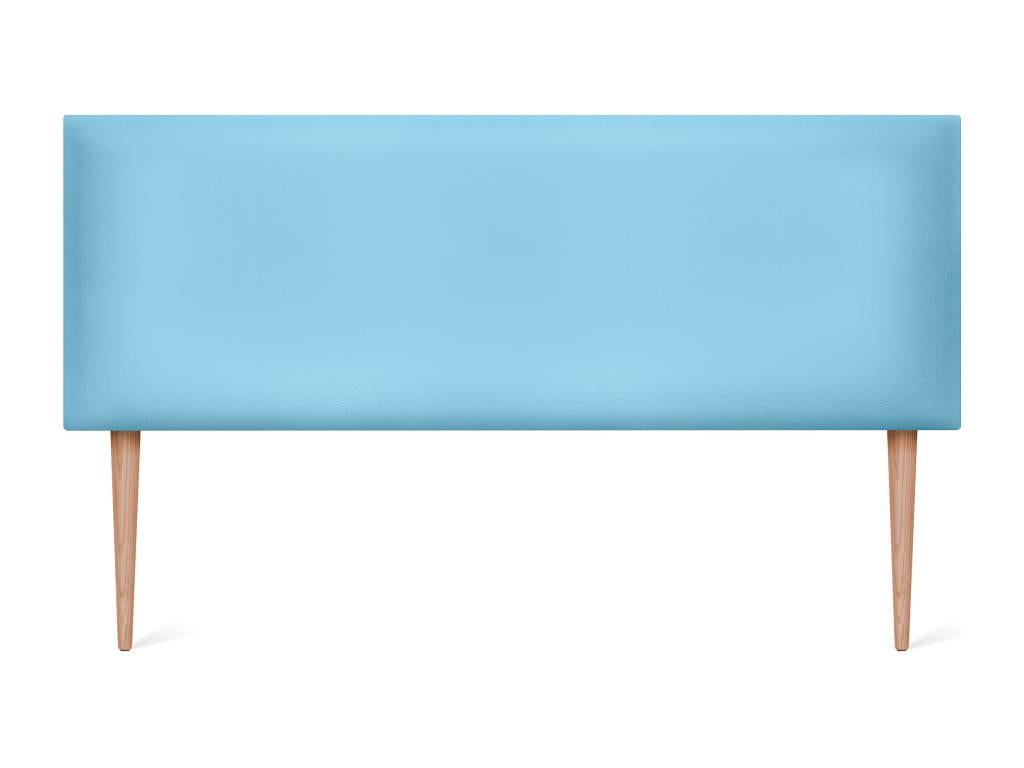 Zensova Smooth Faux Leather Headboard 160x105cm with Legs for 150/160cm Beds - Sky Blue QNTG15920