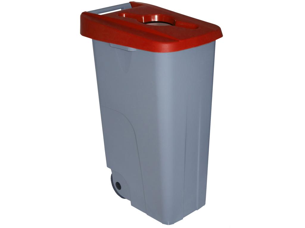 110-litre open recycling container - red L42 W57 H88 QIPO80799