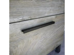 Wall-hung bathroom vanity unit, 60 cm, with 2 drawers and mirror - Height 57 x Length 60 x Depth 45 cm KDFS06448