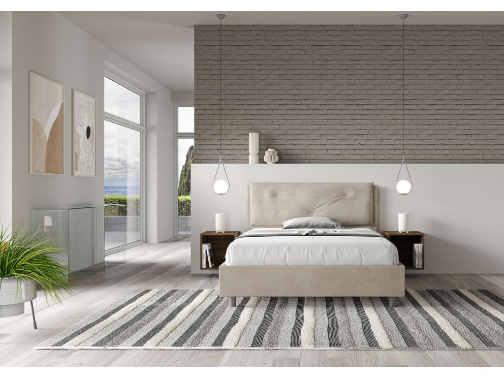 Padded storage box 140x190 sand microfiber Large SYZH48867