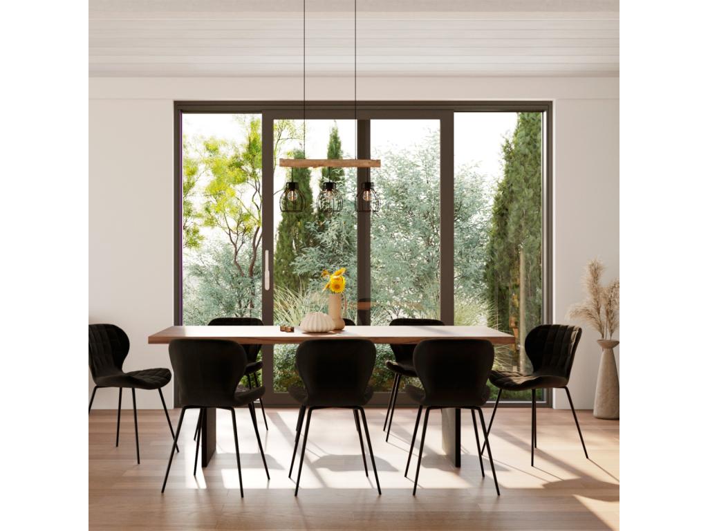 Set of 2 velvet chairs - Zensova AYCF34047