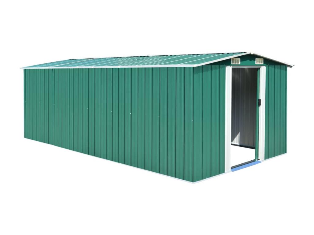 Garden shed 257x489x181 Metal Green DKHM78672