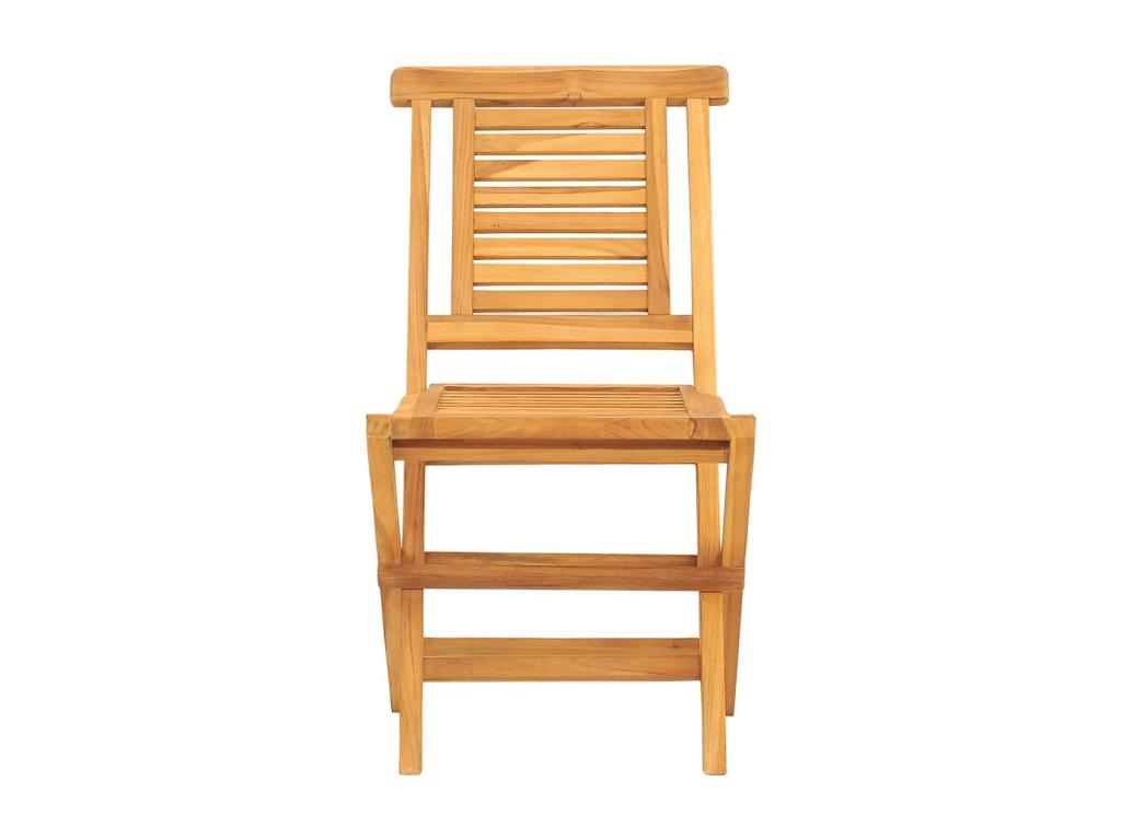 Folding garden chairs, 2 pieces, 47x63x90 cm, solid teak wood, TUGL07631