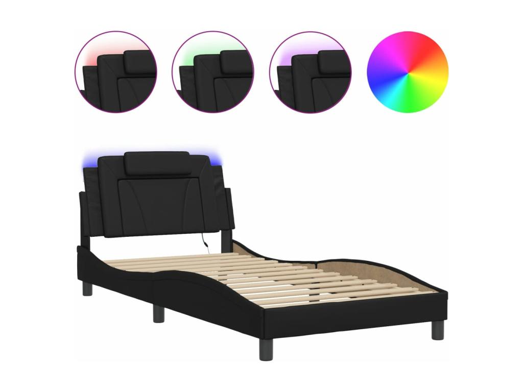 Zensova 100x200 cm bed frame with LED lighting (mattress not included) FCBM01910