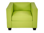 Lumenao armchair in light green faux leather RYHK05896