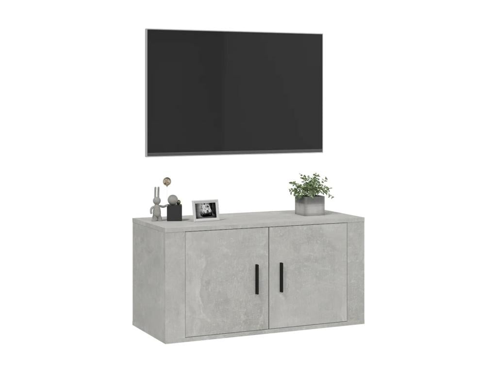 Wall-mounted TV unit, concrete grey, 80x34.5x40 cm EFTZ22396