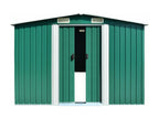 Garden shed 257x489x181 Metal Green DKHM78672
