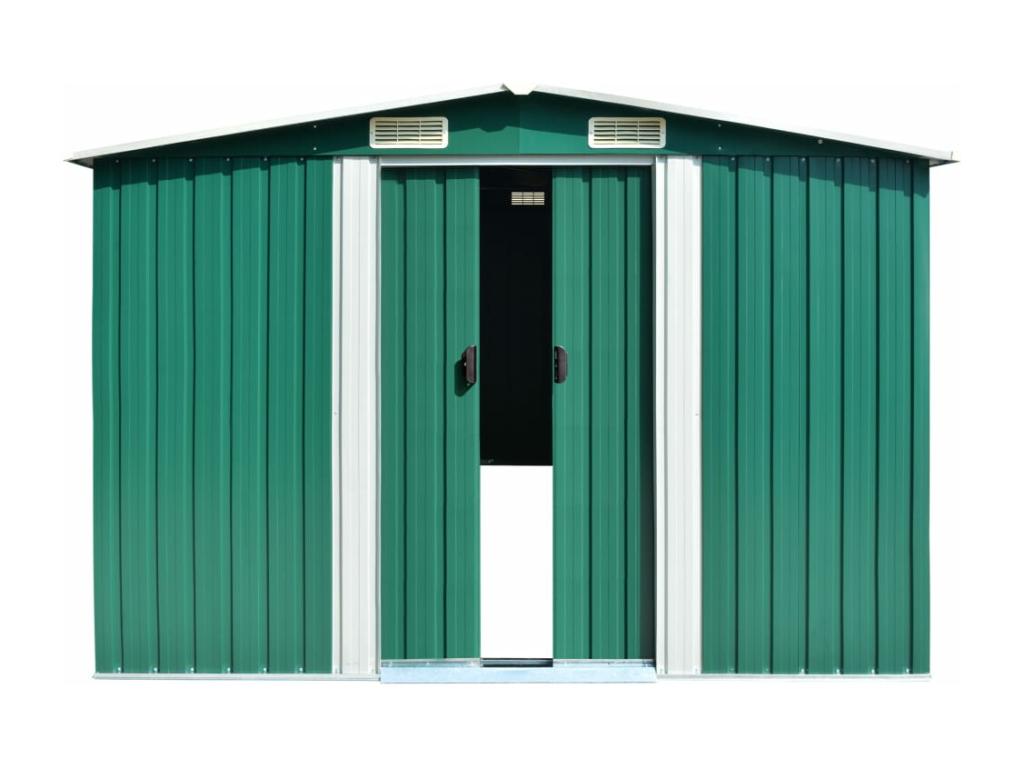 Garden shed 257x489x181 Metal Green DKHM78672