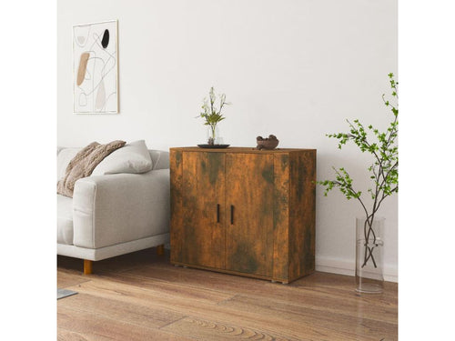 Smoked Oak Buffet 80x33x70 cm Engineered Wood ISRY73151