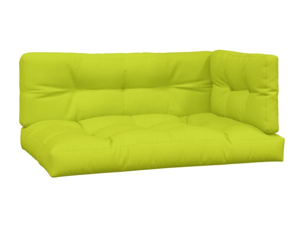 3-piece pallet cushions, bright green fabric MBMT80872